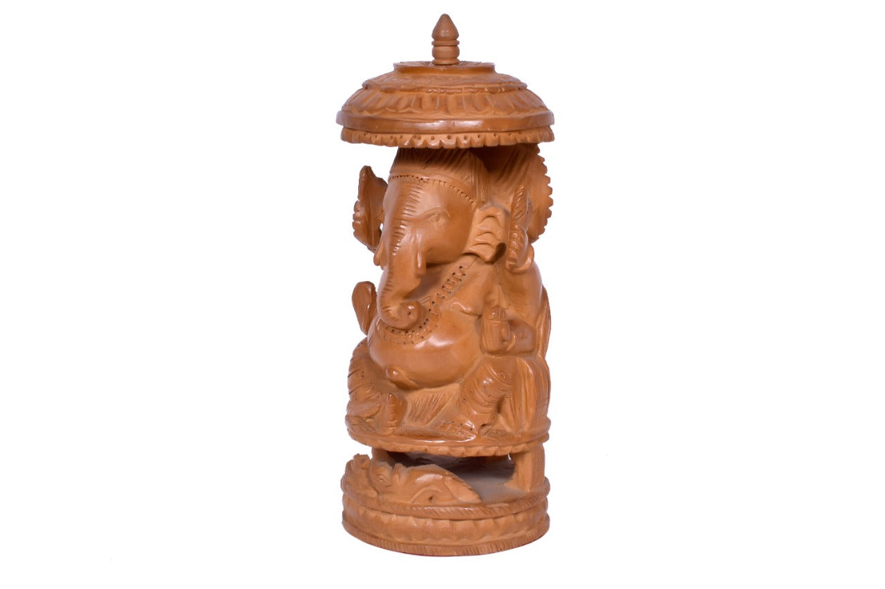 JAIPURWALA GANESH/LORD GAURISUT GANESHA Wooden STATUE 027