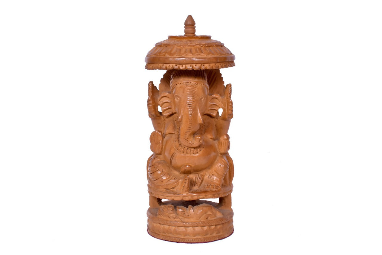 JAIPURWALA GANESH/LORD GAURISUT GANESHA Wooden STATUE 027