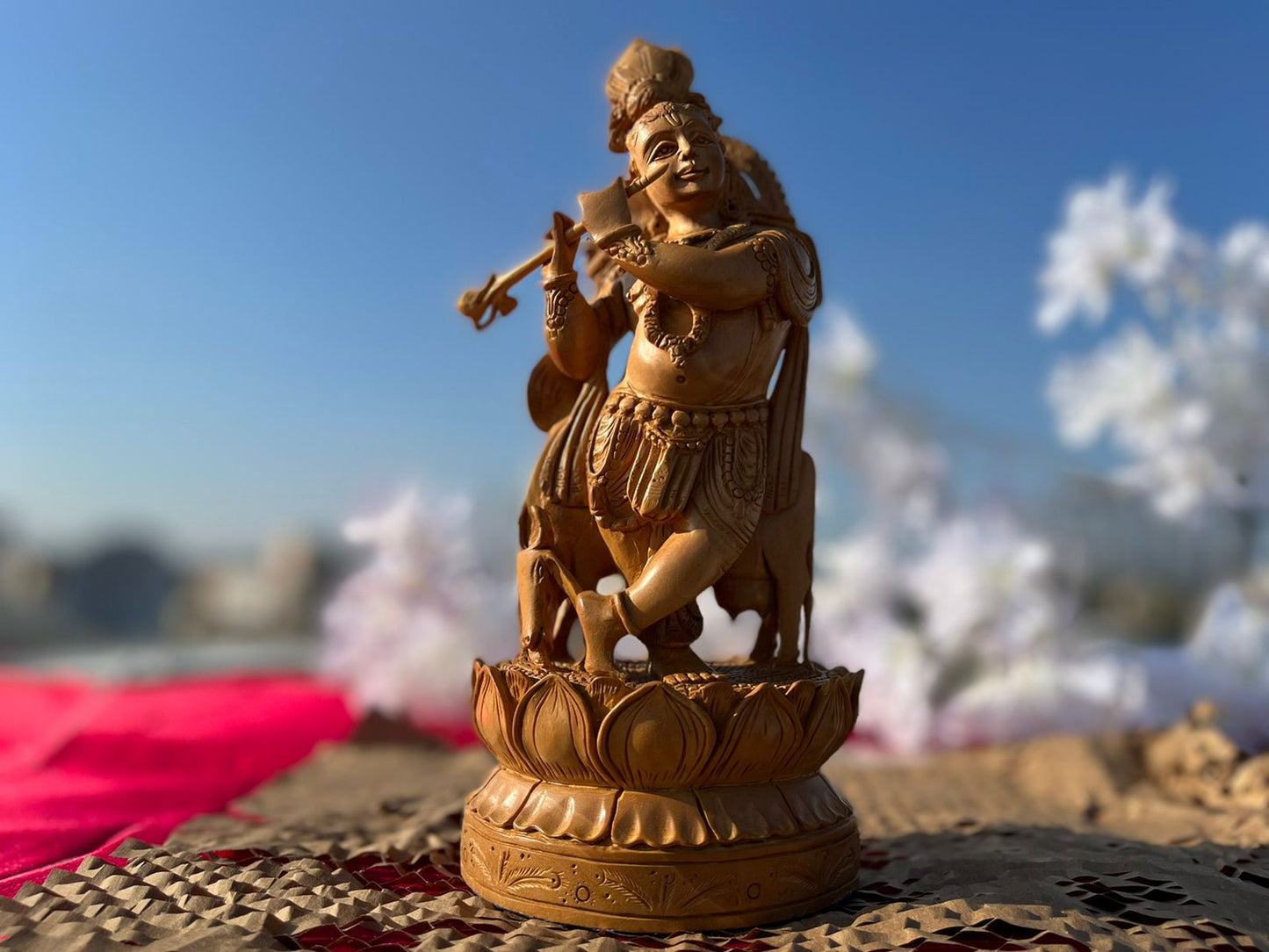 JAIPURWALA KANHA/DUVARKADISH WOODEN STATUE 125