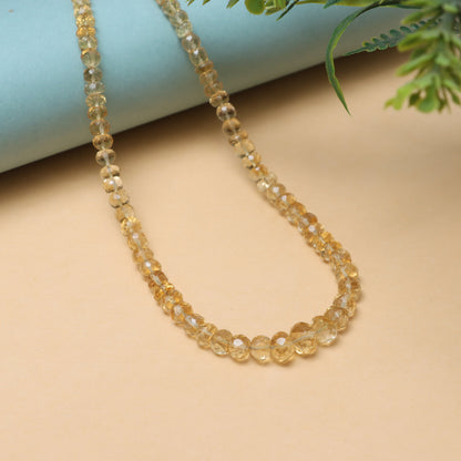 Handmade Citrine Birthstone Necklace for Women – November Birthstone Necklace