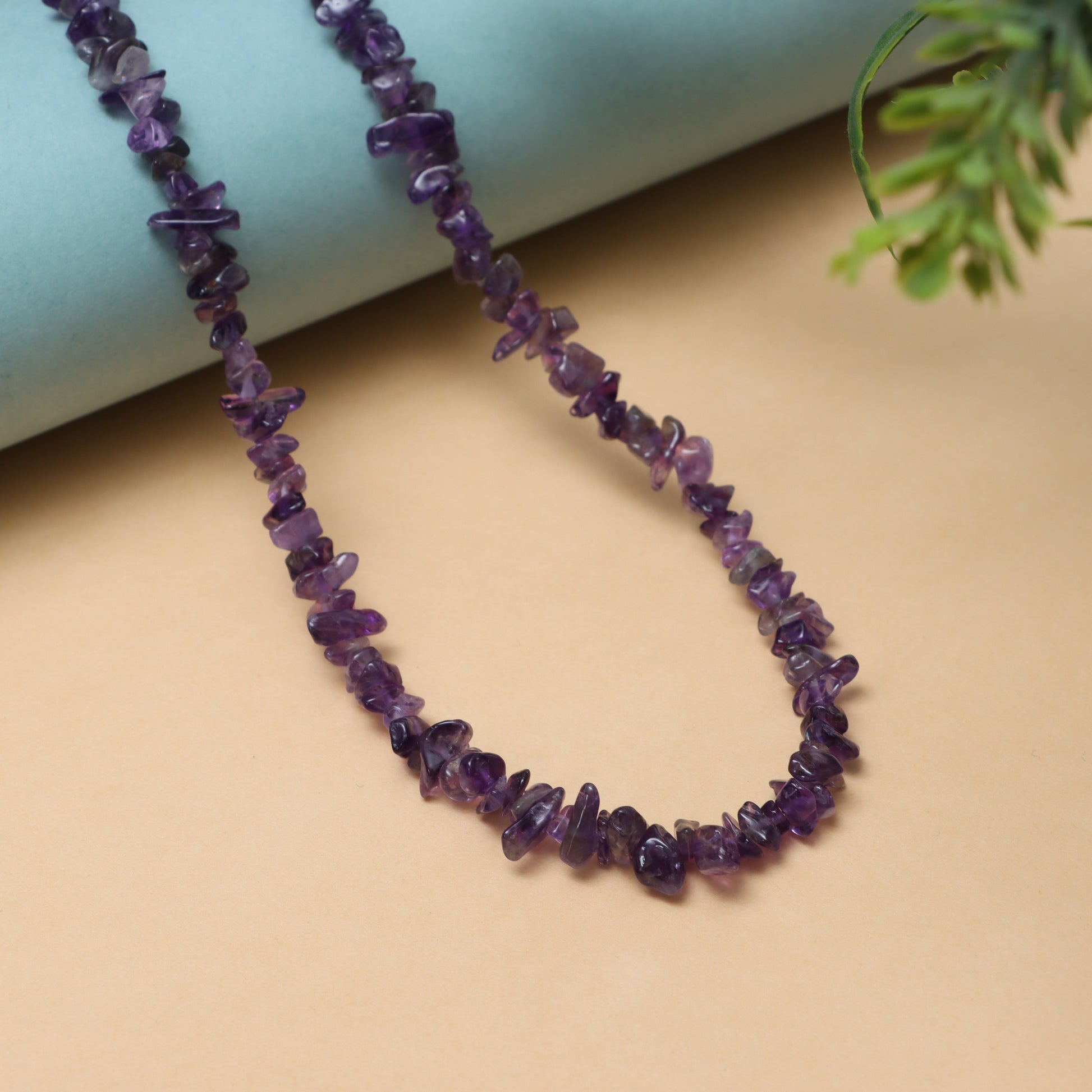 Amethyst Chips Beads & Nuggets Handmade Jewelry Necklace for Women | February Birthstone Necklace | Price Per Necklace