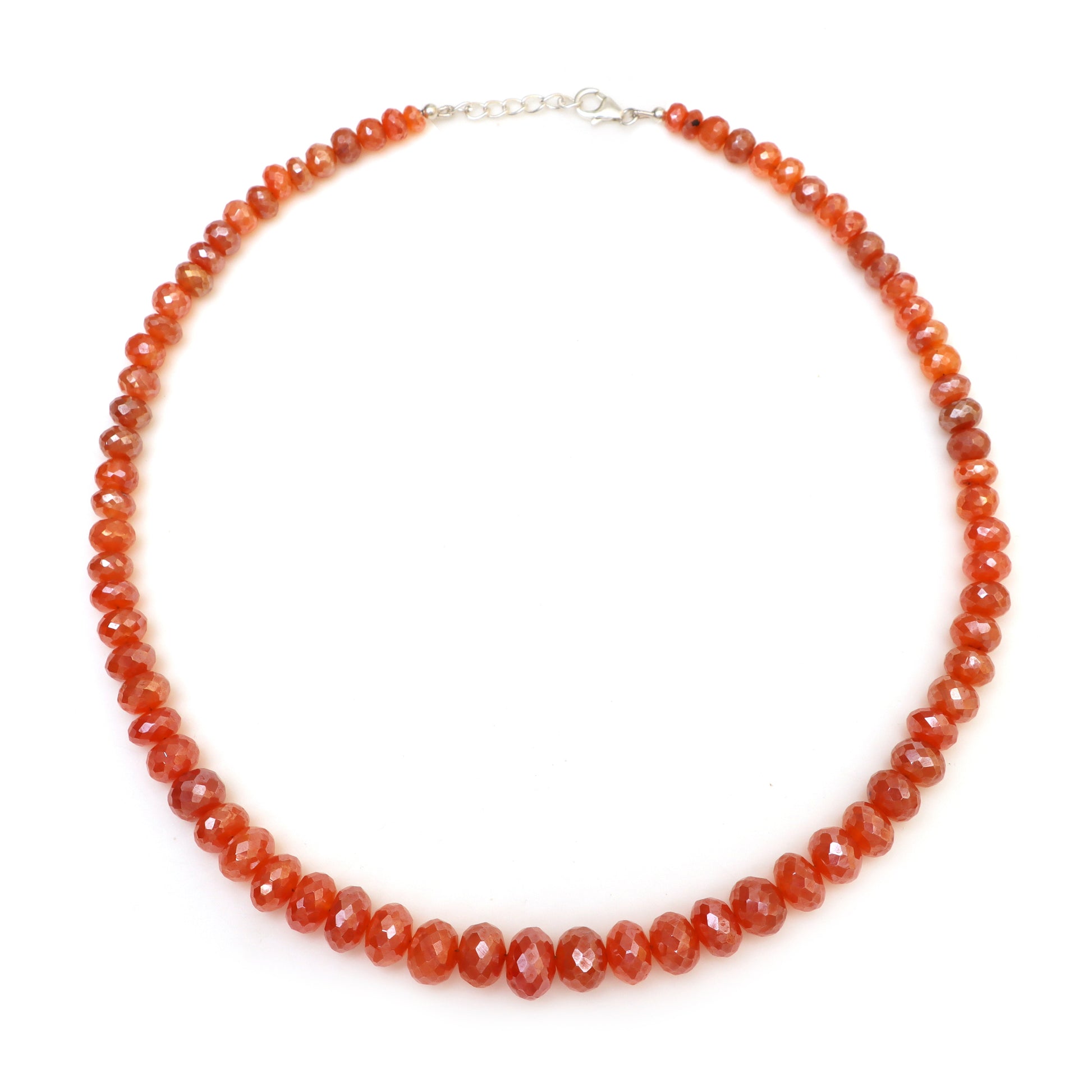 Carnelian Necklace for Women - July Birthstone Necklace