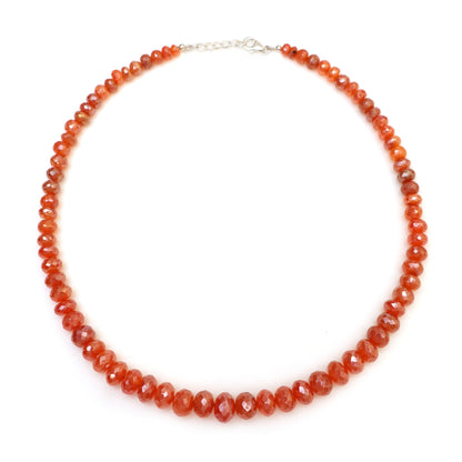 Carnelian Necklace for Women - July Birthstone Necklace