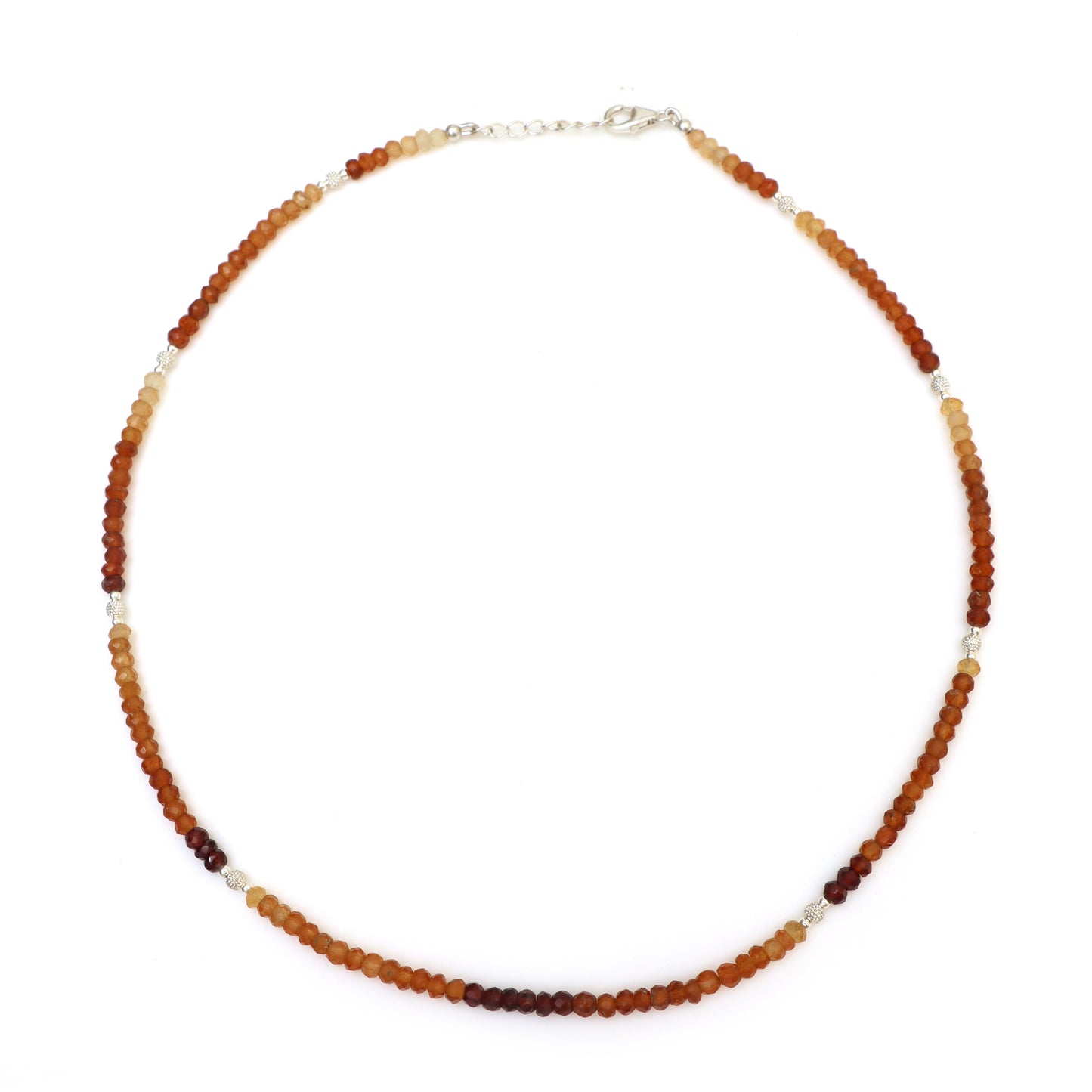 Hessonite Necklace for Women - January Birthstone Necklace