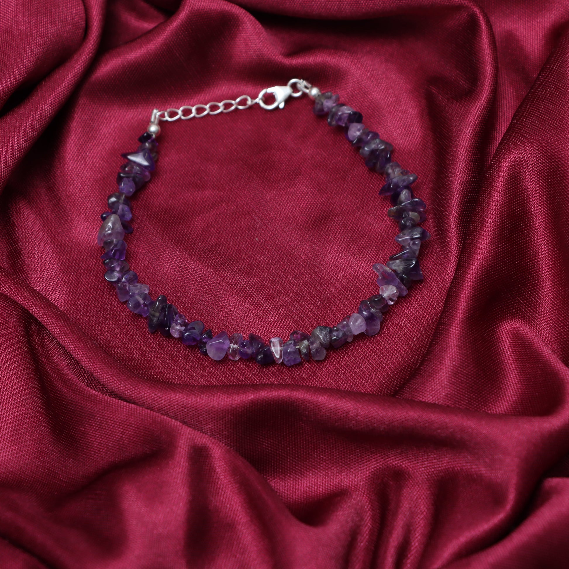 Amethyst Smooth Handmade Bracelet | February Birthstone Bracelet