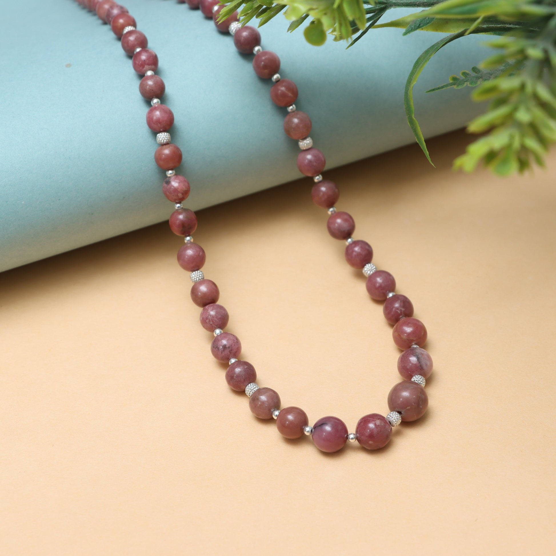 Rhodochrosite Necklace for Women - October & November Birthstone Necklace