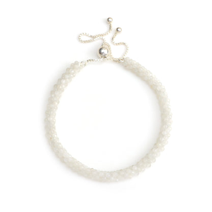 White Moonstone Bracelet for Women | June Birthstone Bracelet