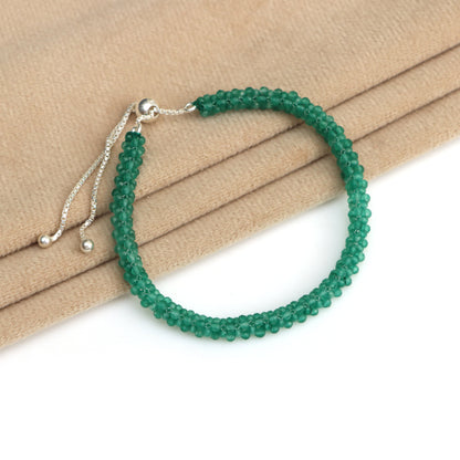 Green Onyx Bracelet for Women - May Birthstone Bracelet