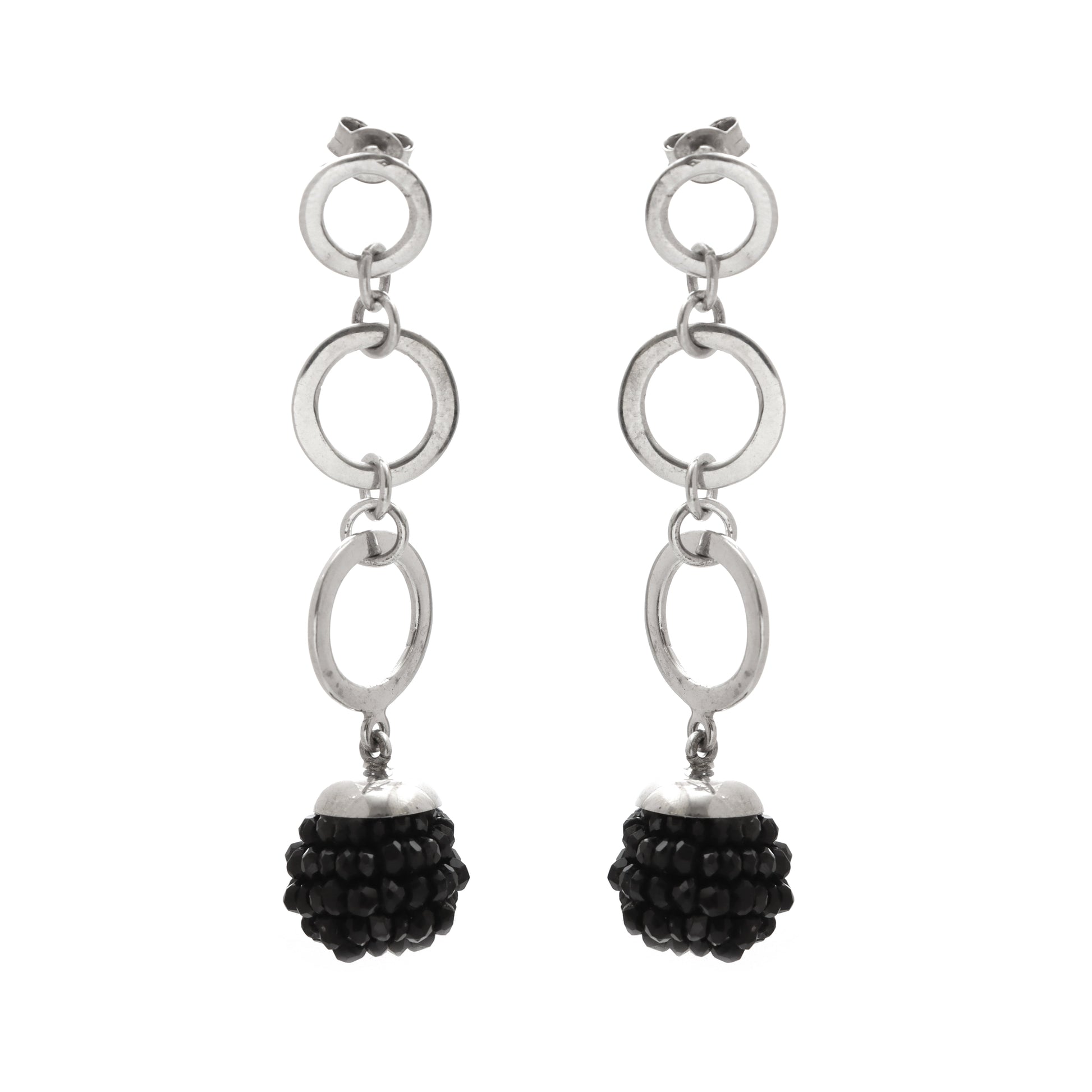 Black Onyx Earrings for Women - July Birthstone Earrings