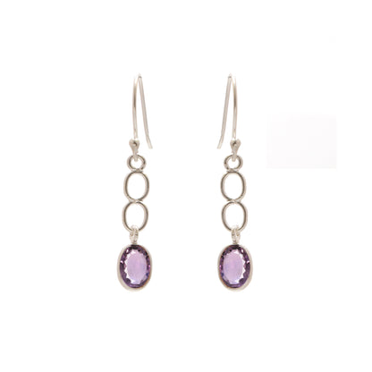 February Birthstone Amethyst Earrings for Women 