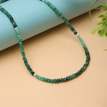 Exquisite Natural Silver and Emerald Necklace for Women - Jaipurwala