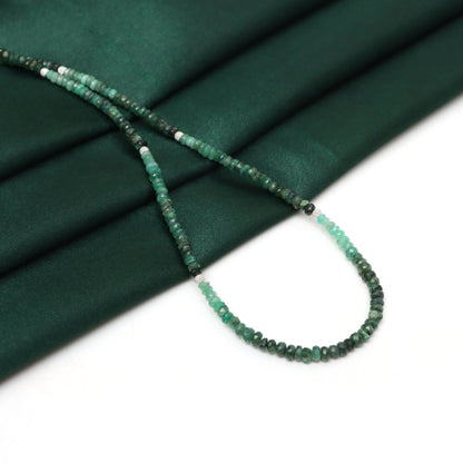 Exquisite Natural Silver and Emerald Necklace for Women - Jaipurwala