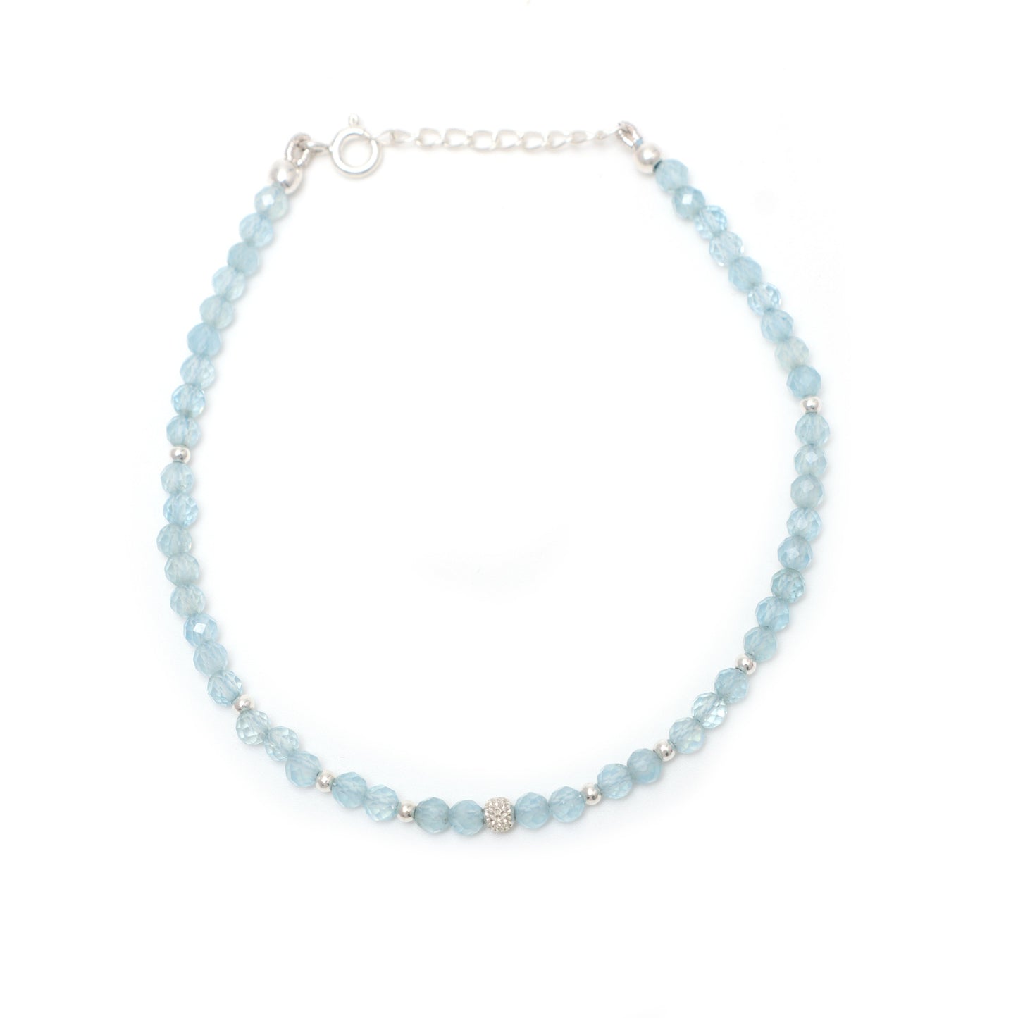 December Birthstone Blue Topaz Bracelet for Women - Elegant Gemstone Bracelet