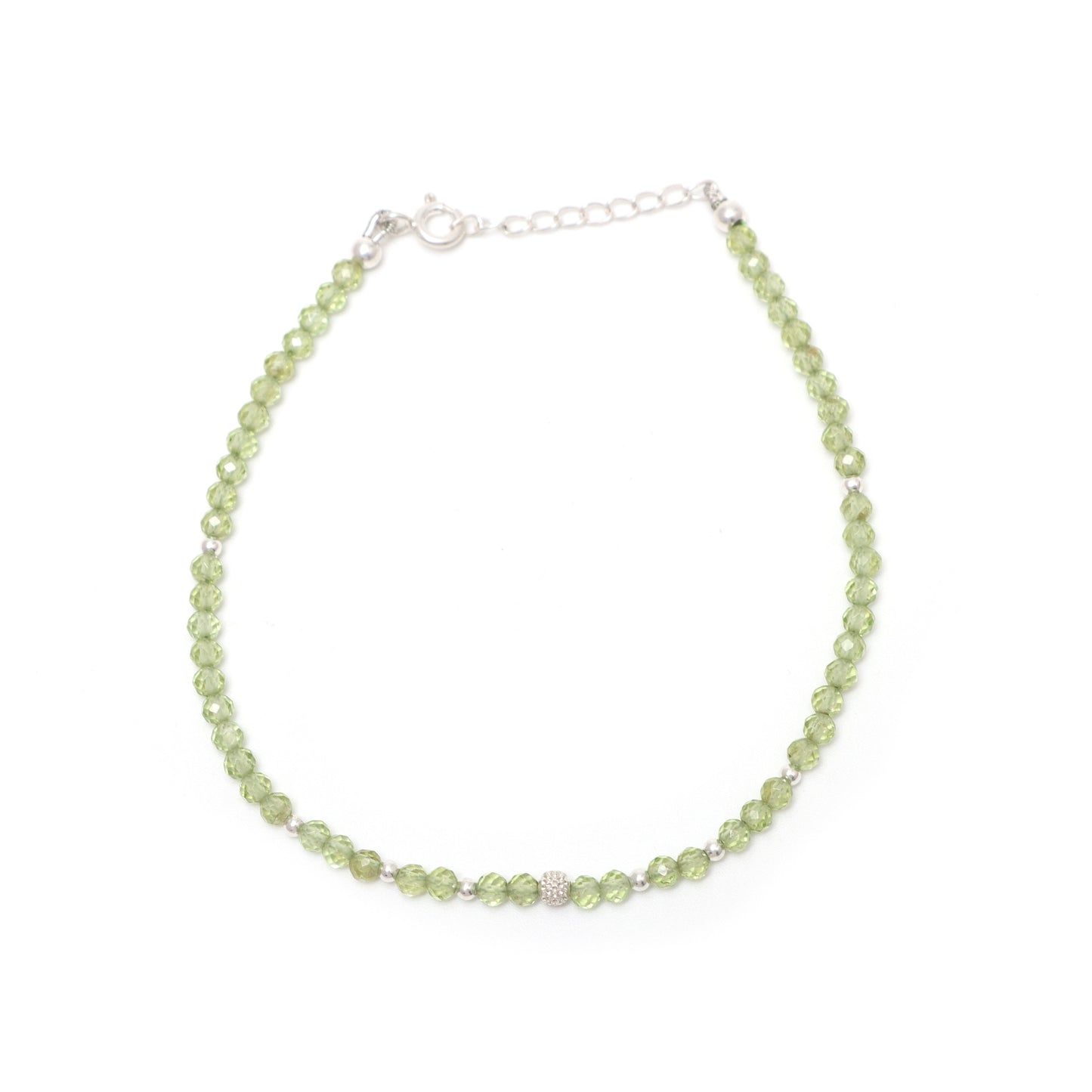 August Birthstone Bracelet – Peridot Gemstone Bracelet for Women