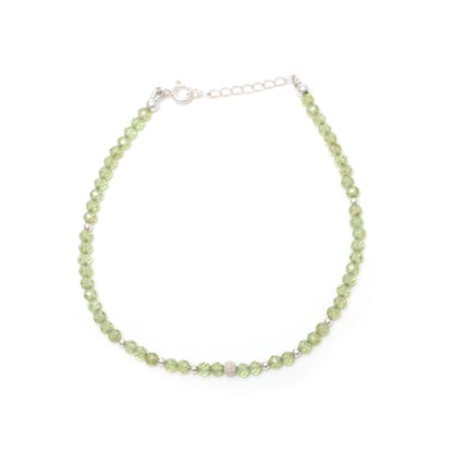 August Birthstone Bracelet – Peridot Gemstone Bracelet for Women