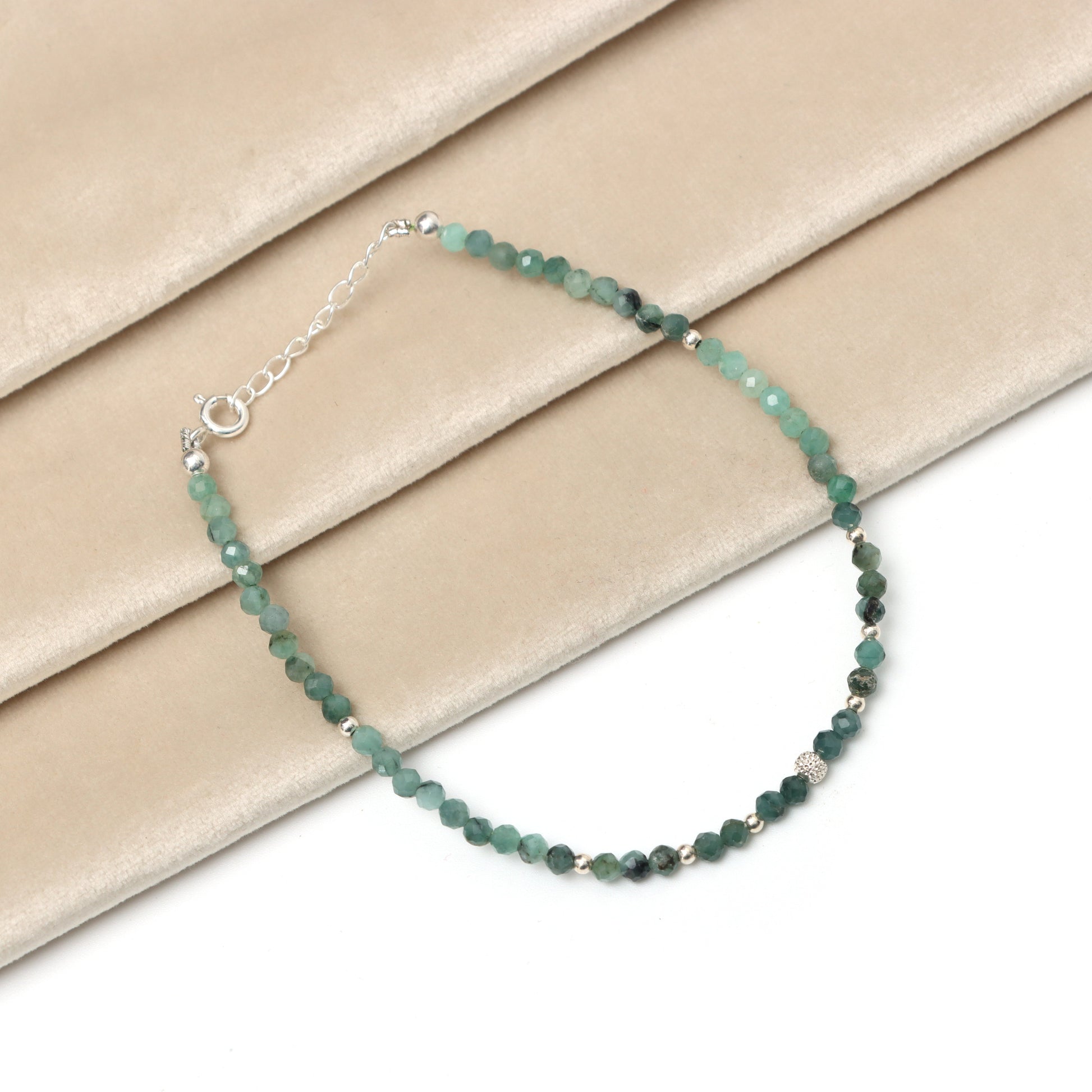 Handmade Emerald Birthstone Bracelet for Women – May Birthstone Bracelet For Women