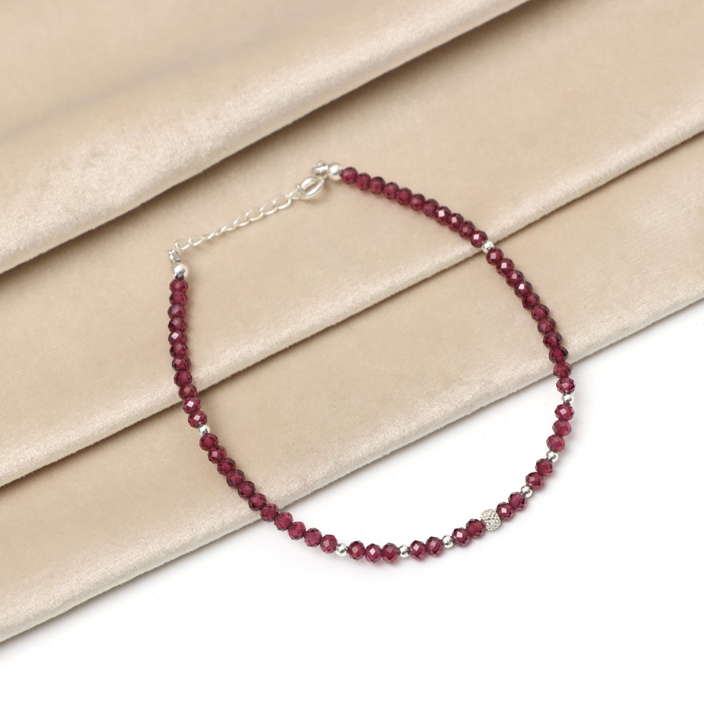 Garnet Bracelet – January Birthstone Bracelet for Women