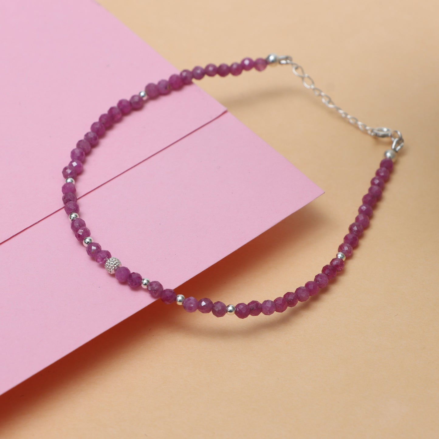 Handmade Ruby Birthstone Bracelet for Women – July Birthstone Bracelet