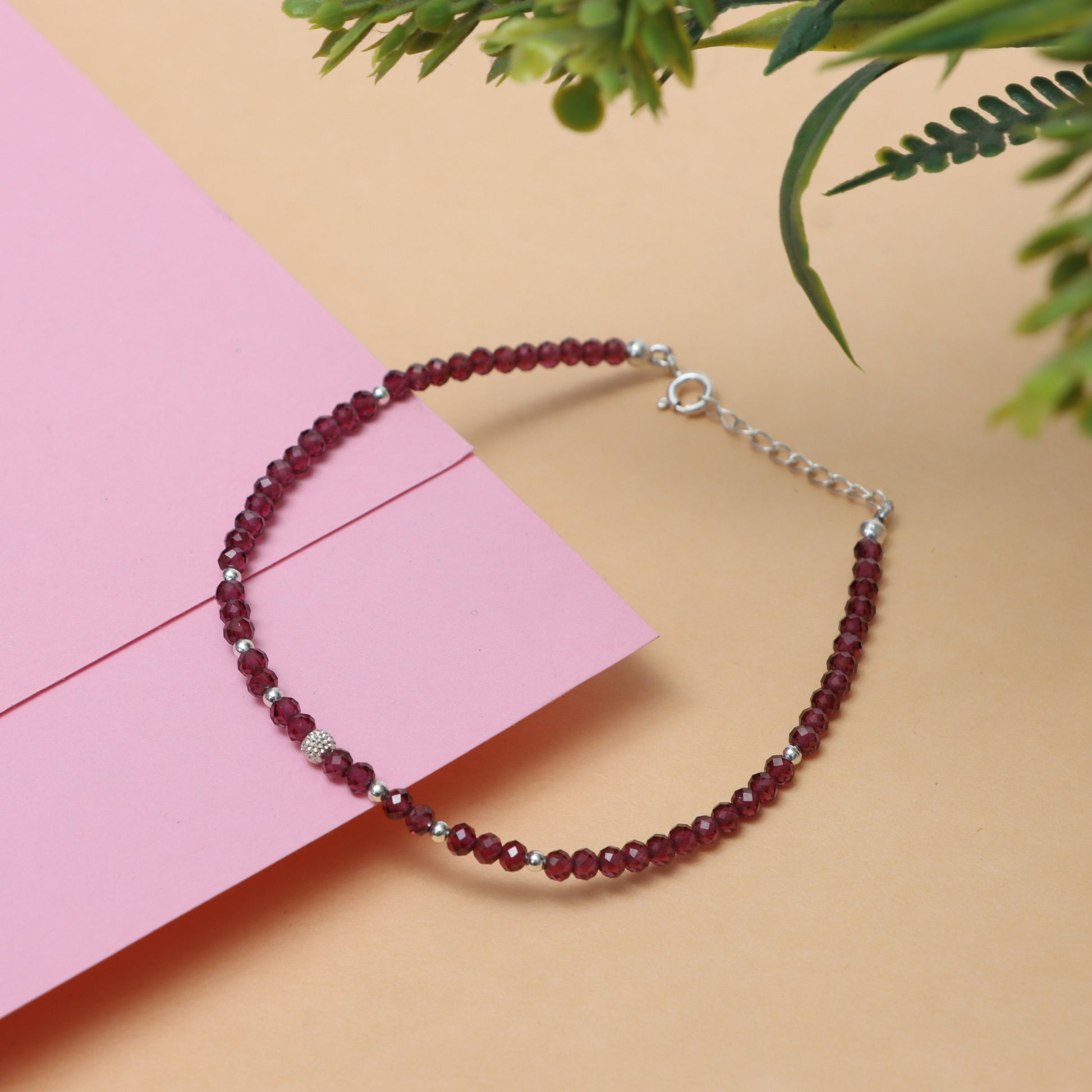 Garnet Bracelet – January Birthstone Bracelet for Women