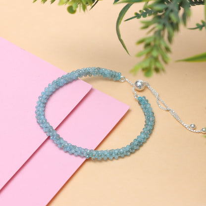 Apatite Bracelet for Women - December Birthstone Bracelet