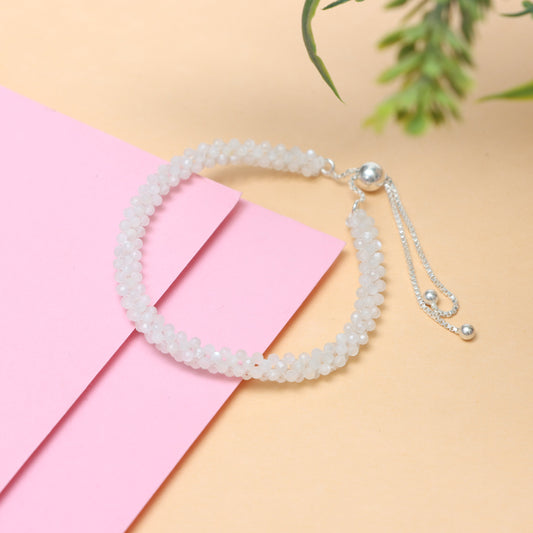 White Moonstone Bracelet for Women | June Birthstone Bracelet