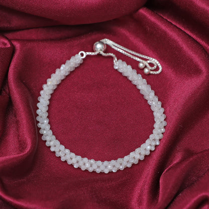 White Moonstone Bracelet for Women | June Birthstone Bracelet