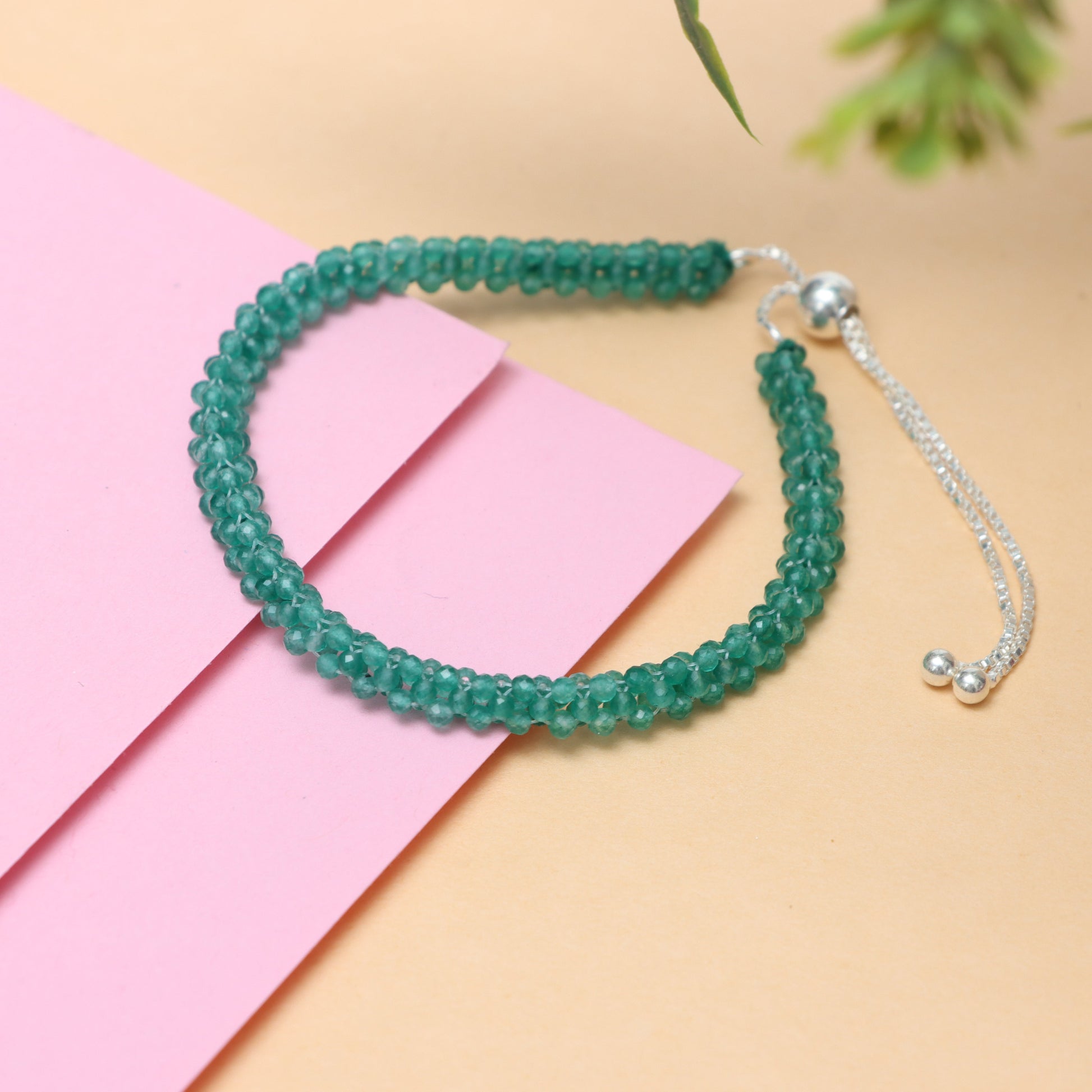 Green Onyx Bracelet for Women - May Birthstone Bracelet