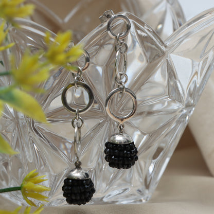 Black Onyx Earrings for Women - July Birthstone Earrings