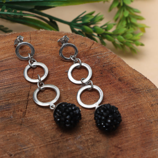 Black Onyx Earrings for Women - July Birthstone Earrings