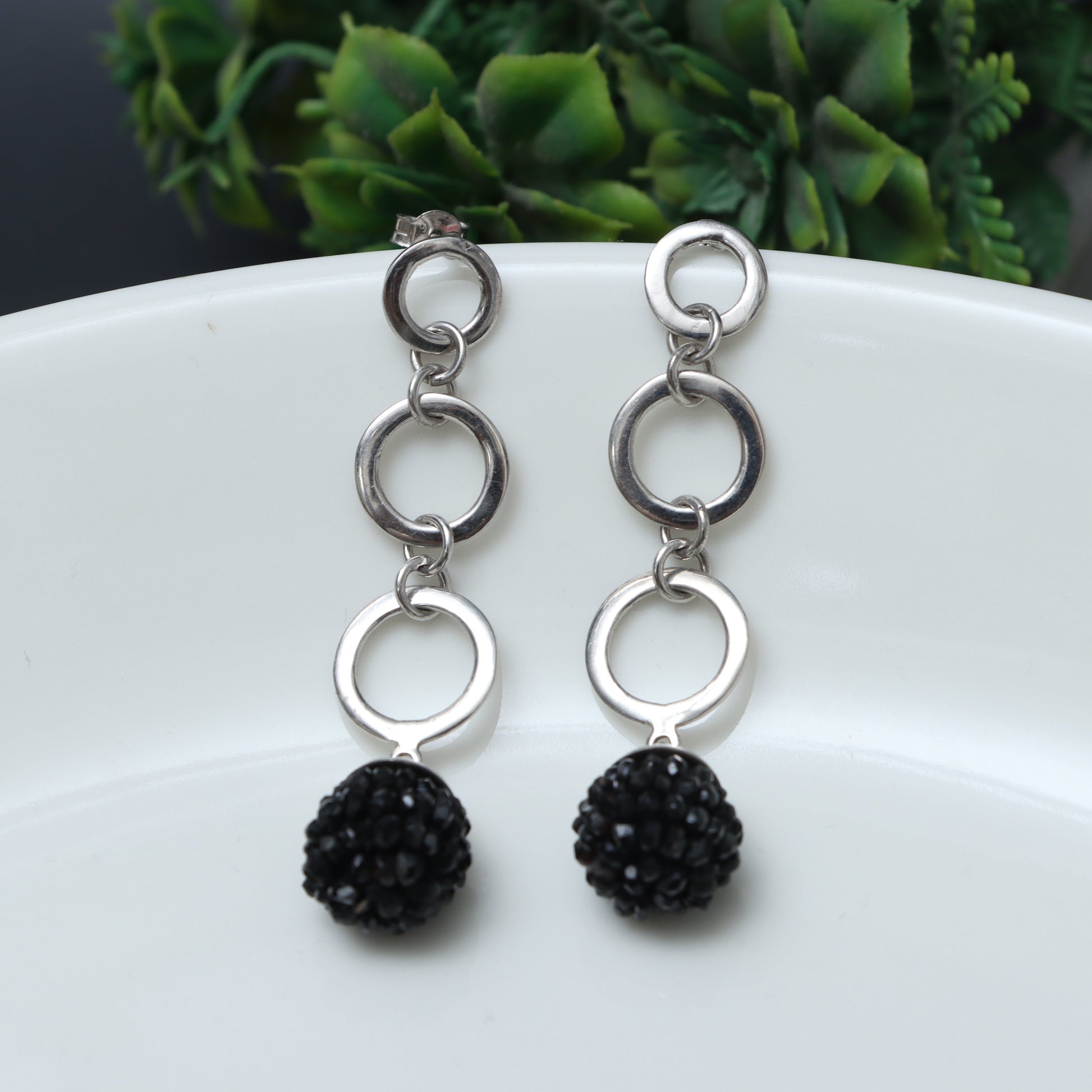 Black Onyx Earrings for Women - July Birthstone Earrings