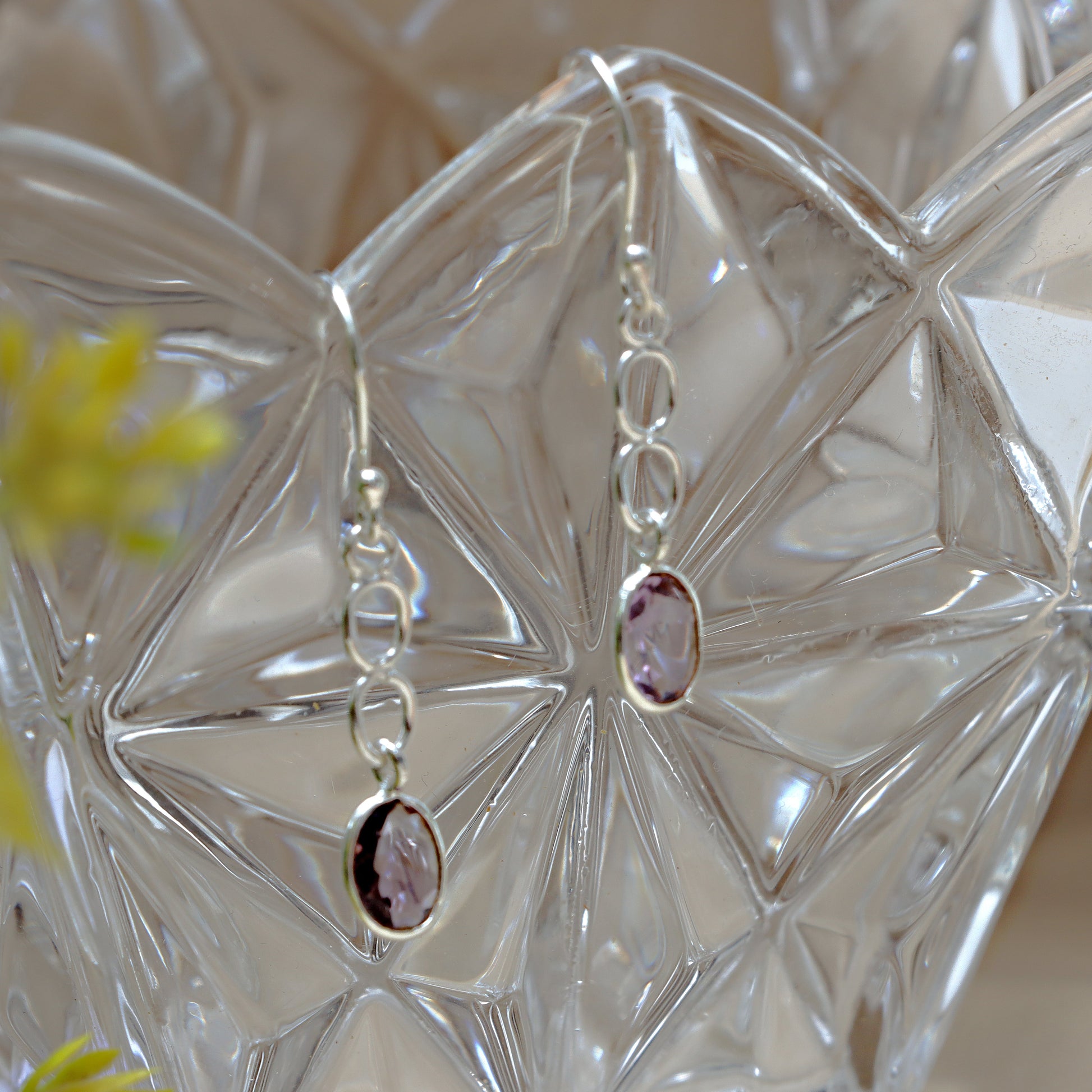 February Birthstone Amethyst Earrings for Women 