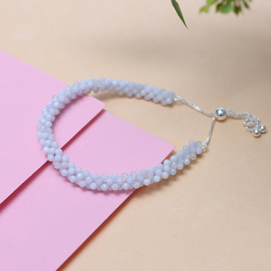 Buy Blue Lace Agate May & June Birthstone Bracelet for Women Online