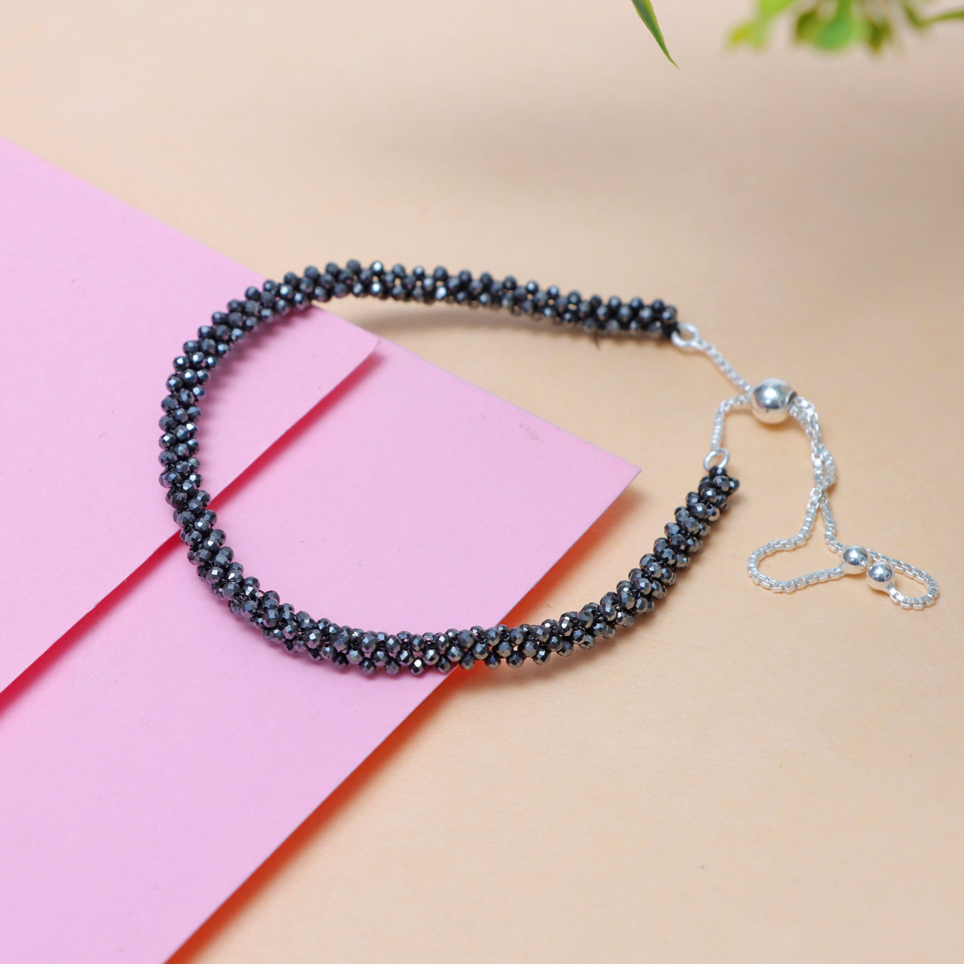 Hematite March Birthstone Bracelet for Women