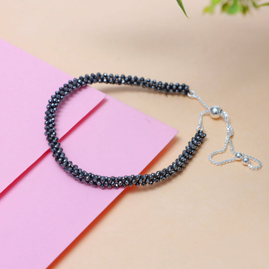 Hematite March Birthstone Bracelet for Women