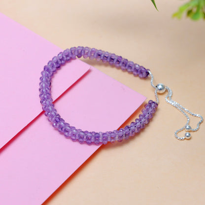 Amethyst February Birthstone Bracelet for Women