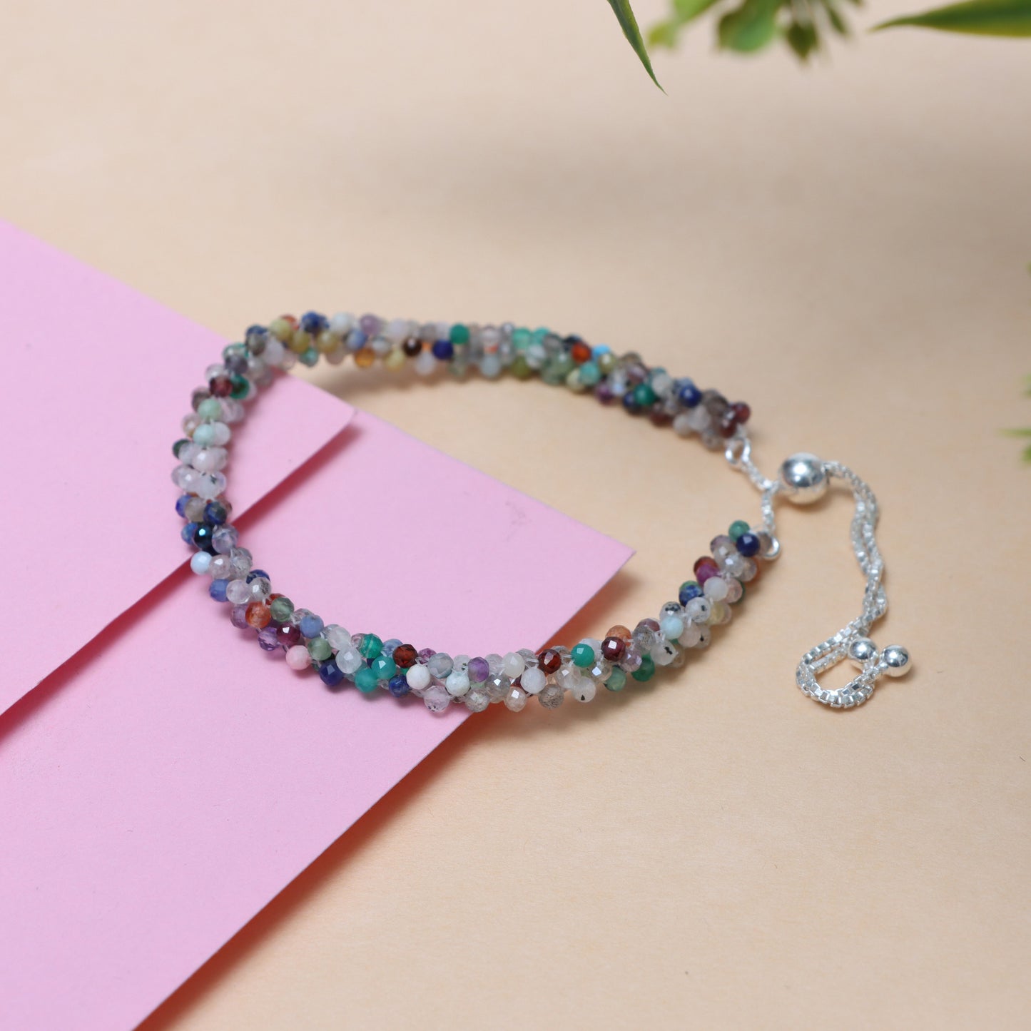 Elegant Multi Semi Stone Bracelet for Women