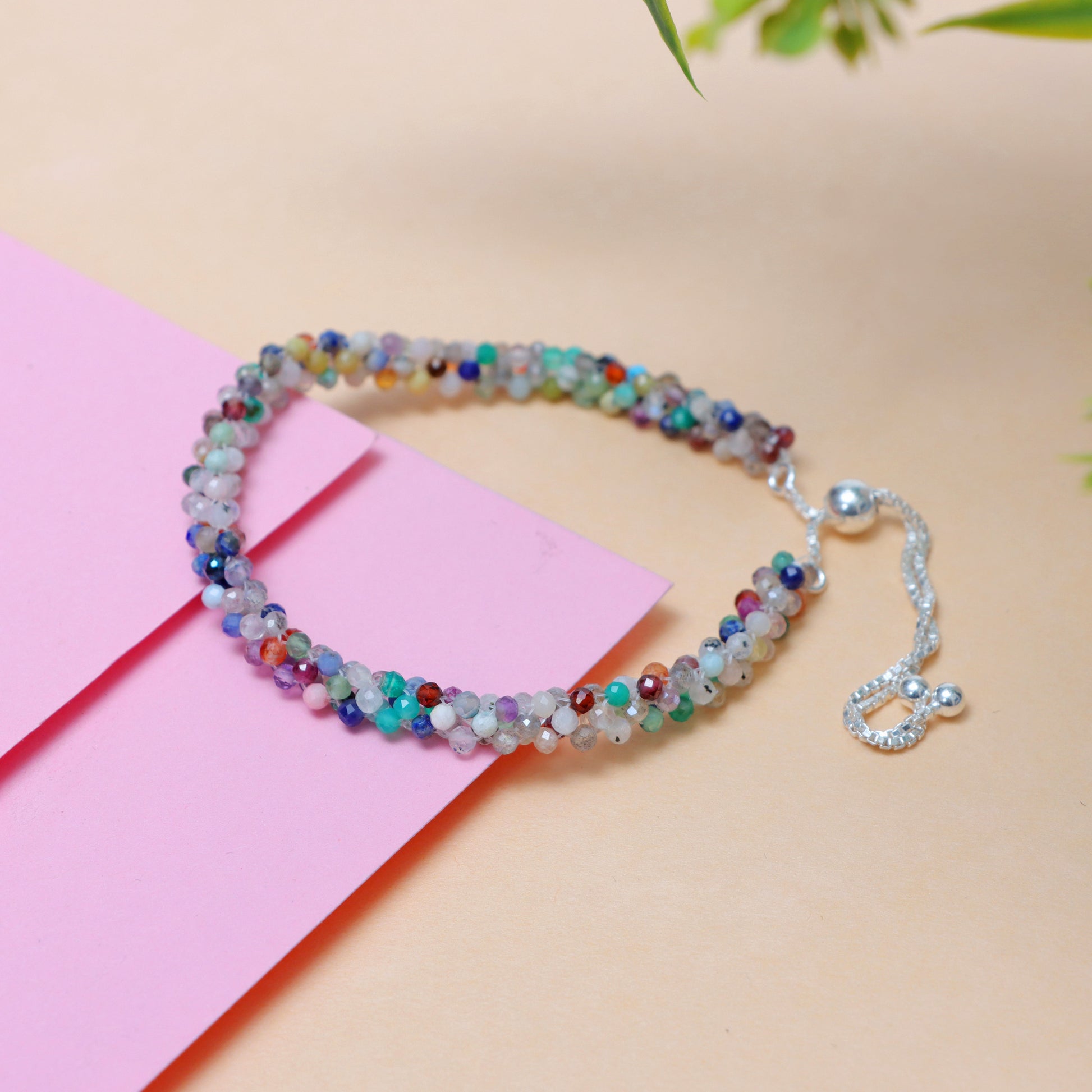 Elegant Multi Semi Stone Bracelet for Women