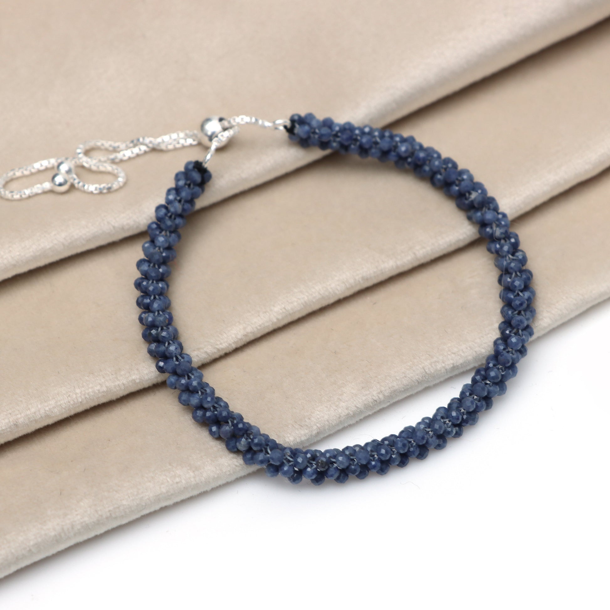 Blue Sapphire September Birthstone Bracelet for Women