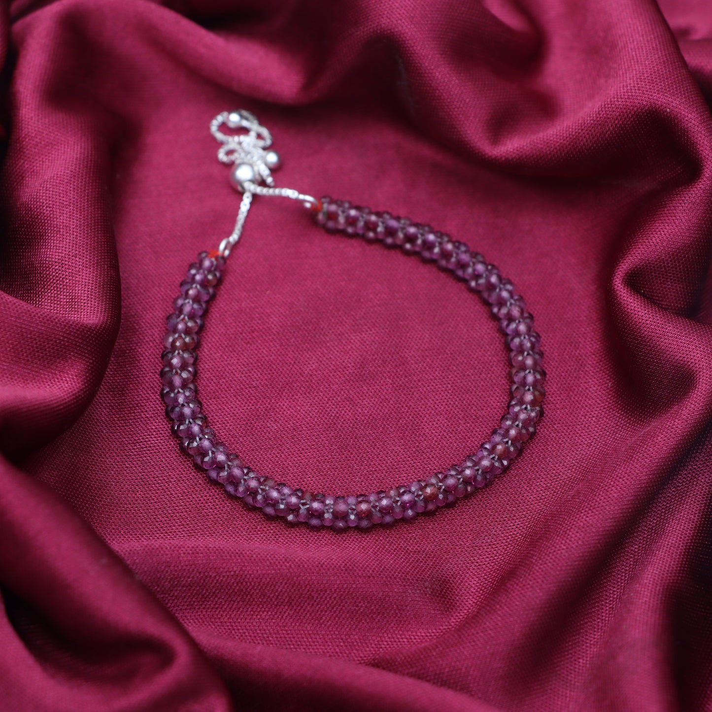 Rhodolite January & June Birthstone Bracelet for Women