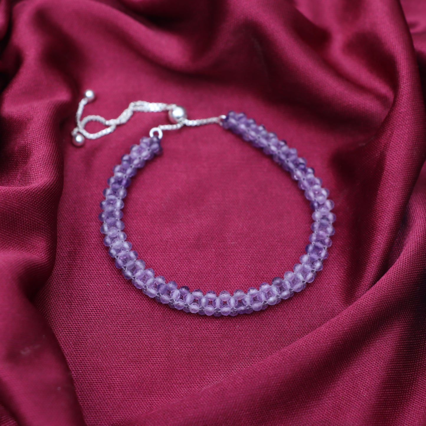 Amethyst February Birthstone Bracelet for Women 