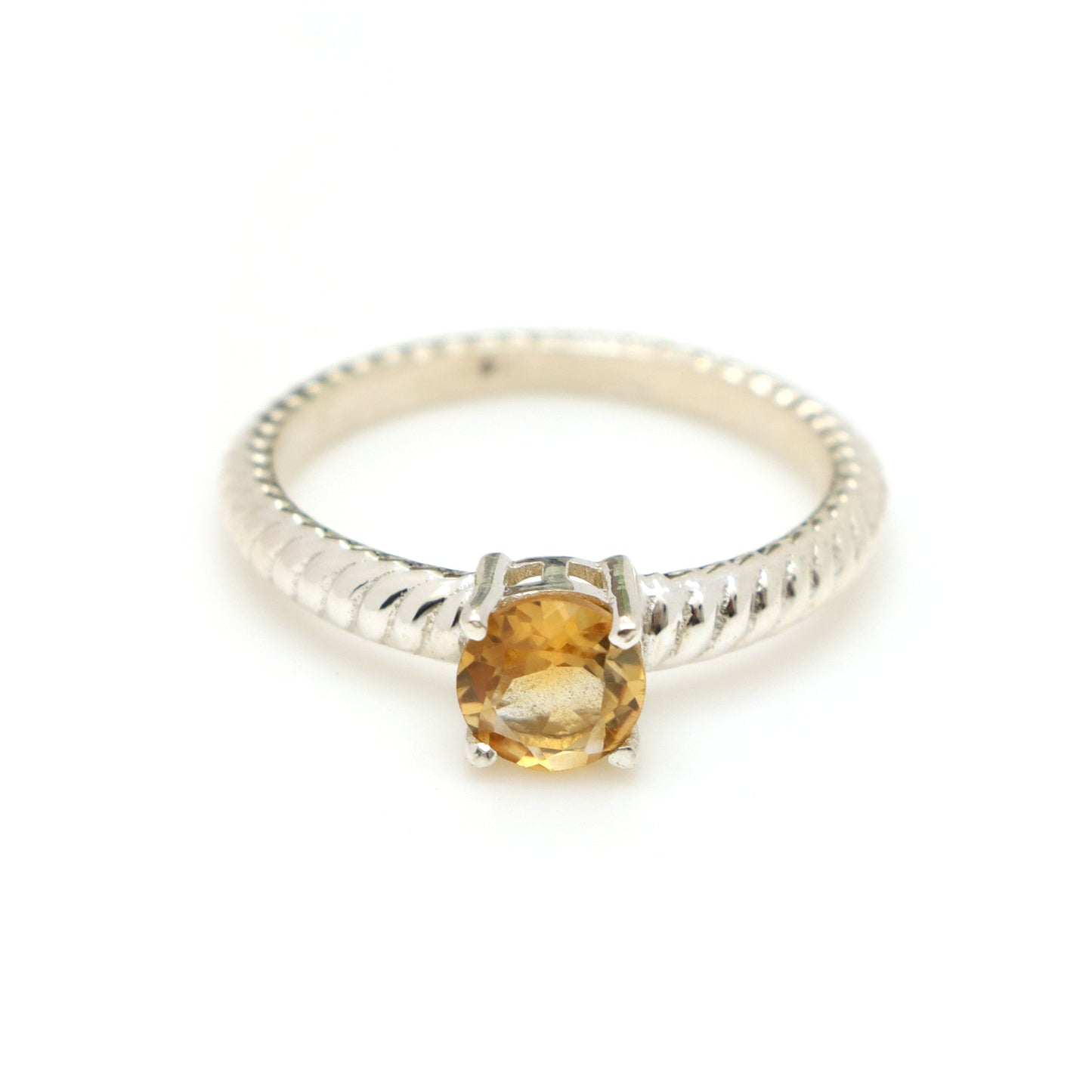 Citrine Ring for Women November Birthstone 