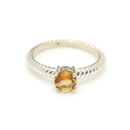 Citrine Ring for Women November Birthstone 