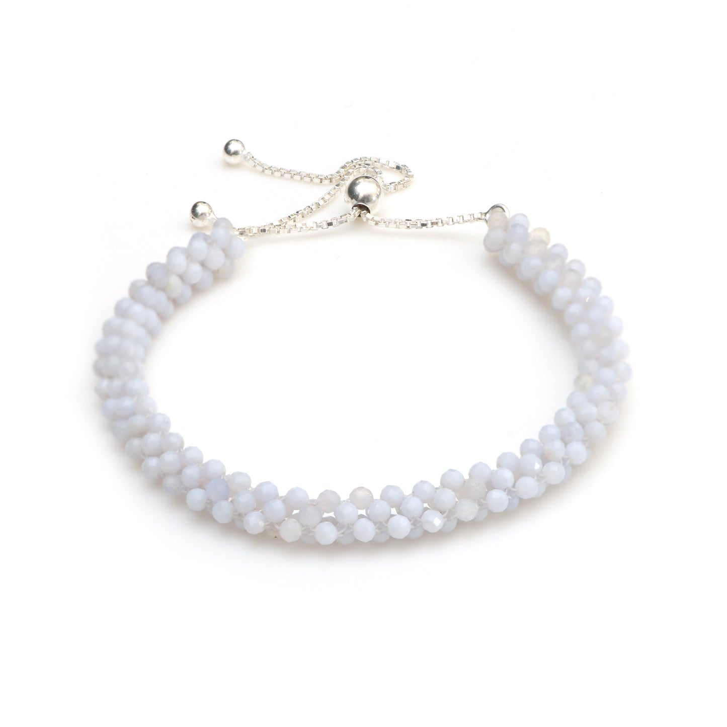 Buy Blue Lace Agate May & June Birthstone Bracelet for Women Online