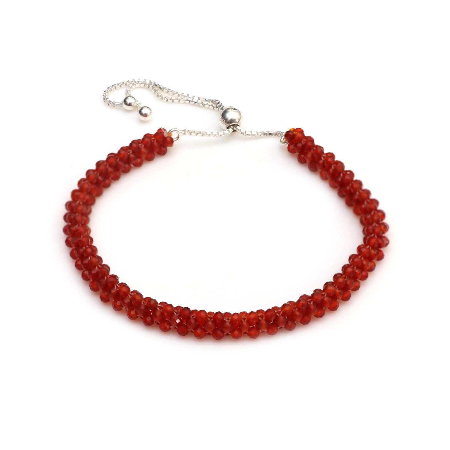 Red Onyx July Birthstone Bracelet for Women 