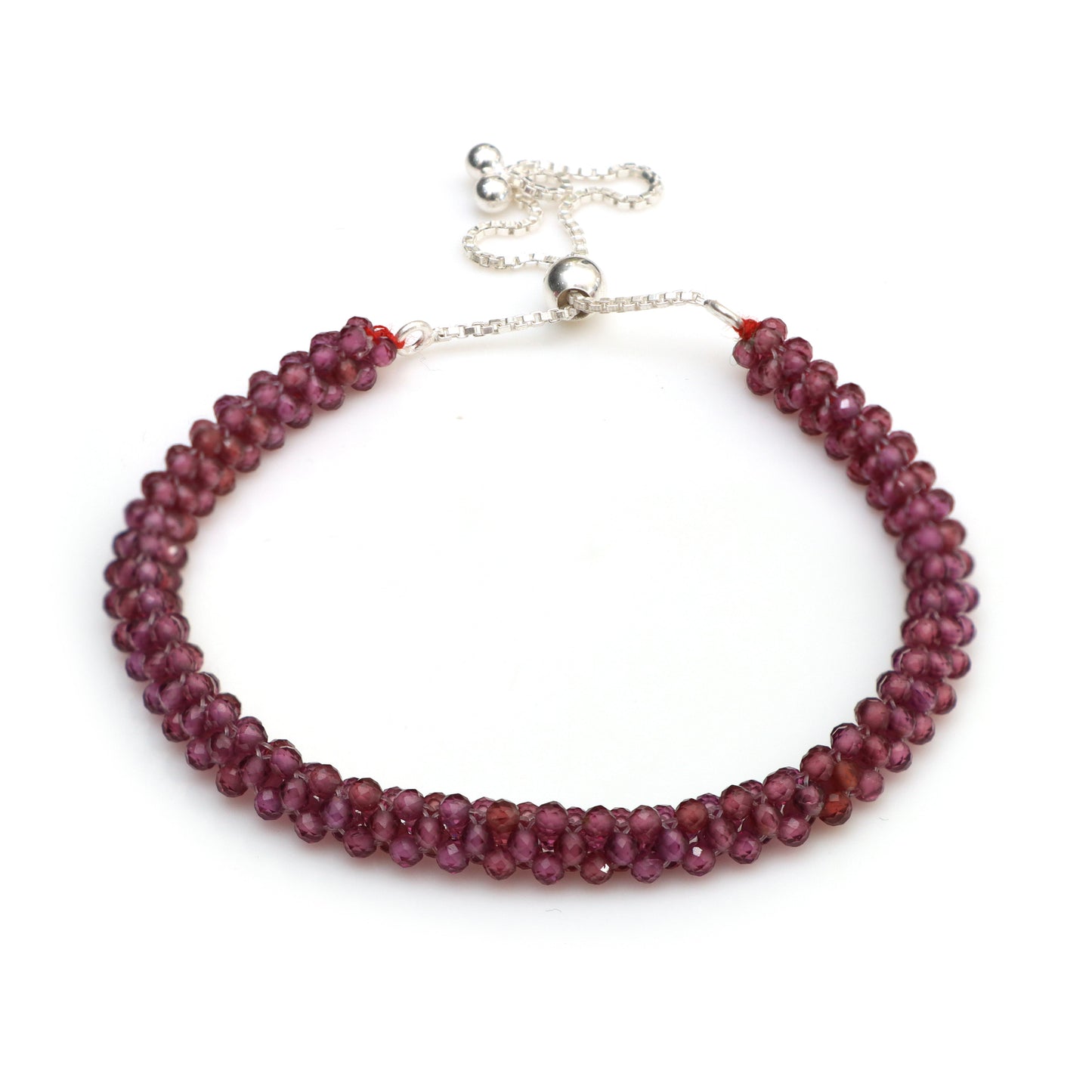 Rhodolite January & June Birthstone Bracelet for Women