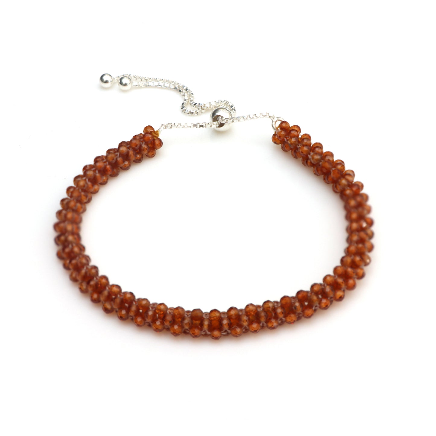 Hessonite January Birthstone Bracelet for Women 