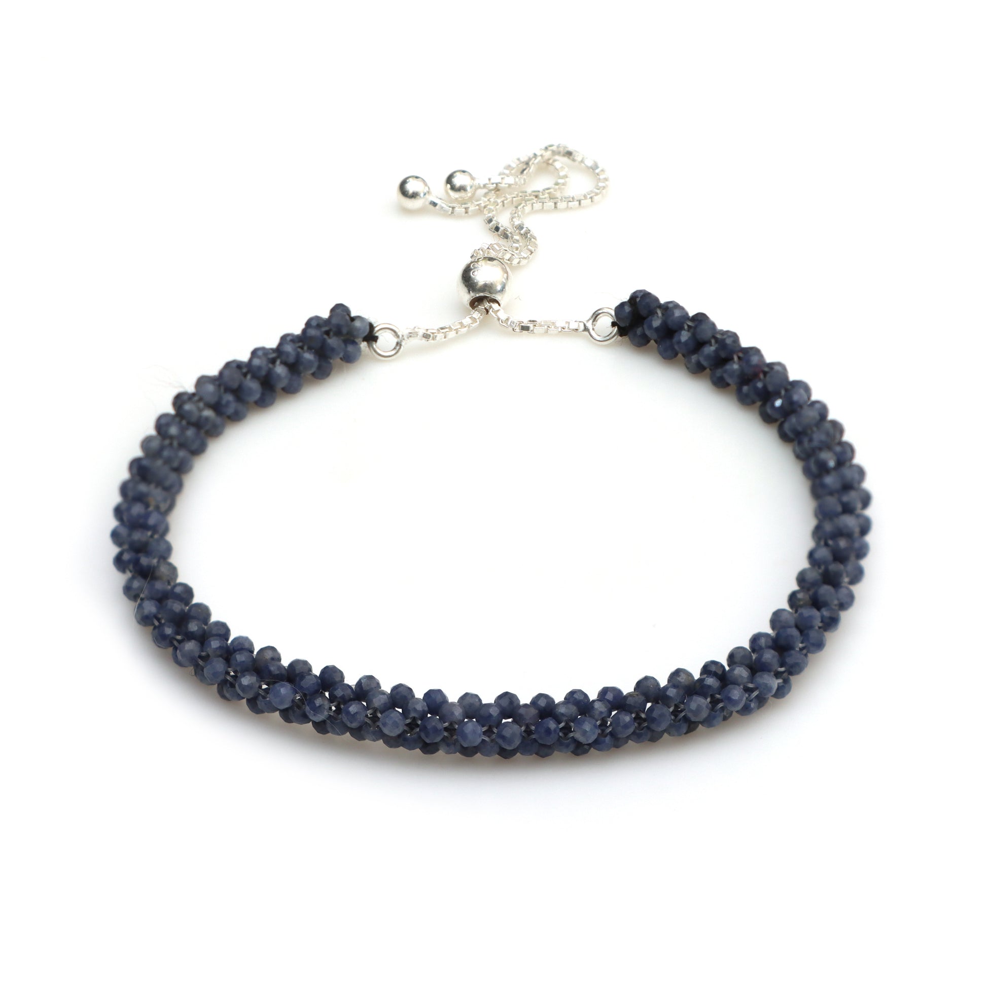 Blue Sapphire September Birthstone Bracelet for Women