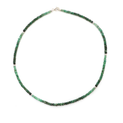 Exquisite Natural Silver and Emerald Necklace for Women - Jaipurwala