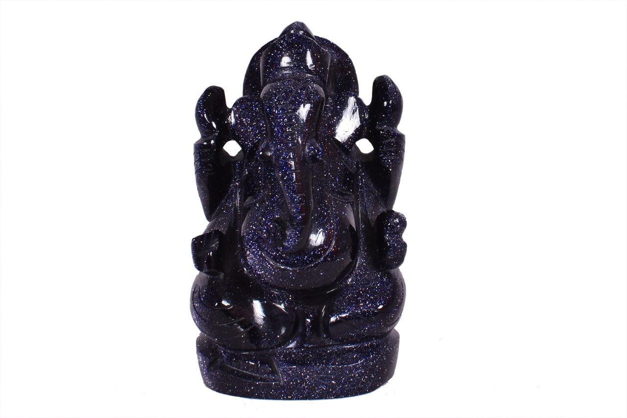 JAIPURWALA GANESH/LORD MAHAGANPATI SUNSTONE GANESHA  STATUE 039