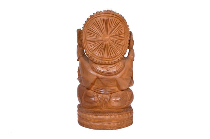 JAIPURWALA GANESH/LORD VAKRATUND  GANESHA Wooden STATUE 024